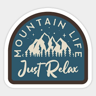 mountain life by trumpkins design Sticker